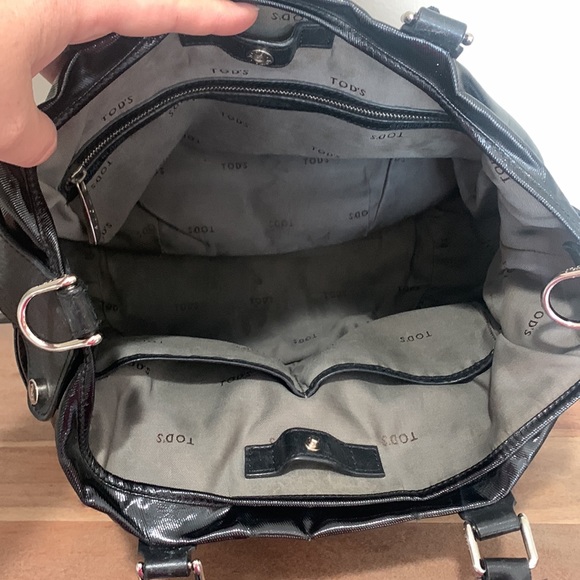 TOD’S Black Patent Shoulder Bag - Picture 12 of 16